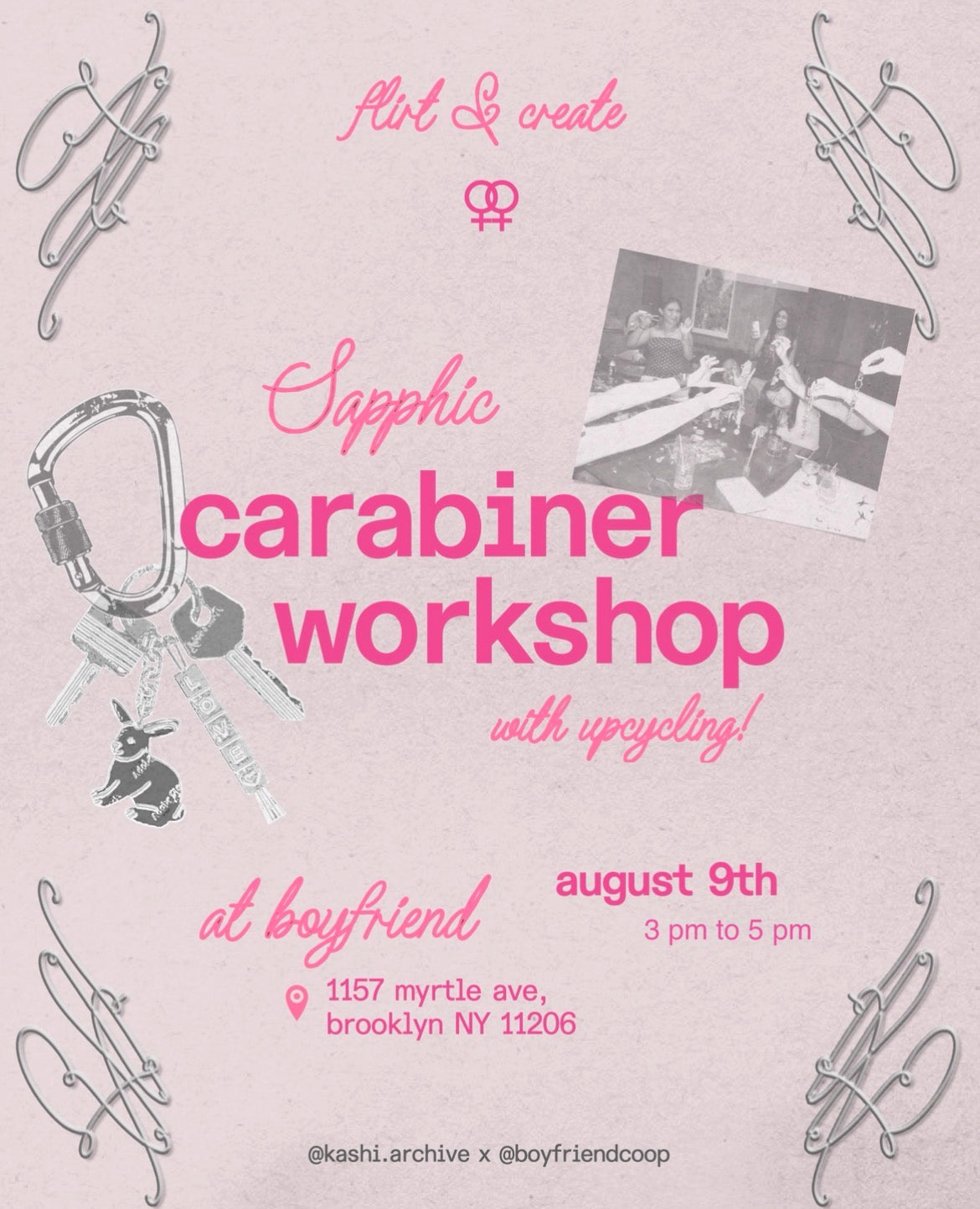 Sapphic Carabiner Workshop