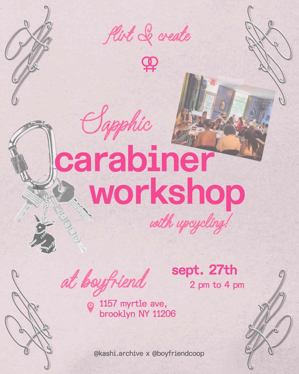 Sapphic Carabiner Workshop