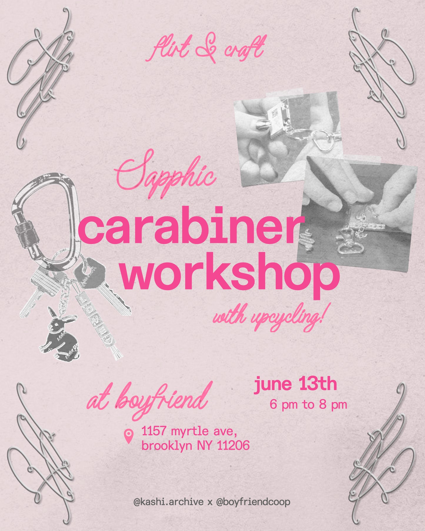 Sapphic Carabiner Workshop