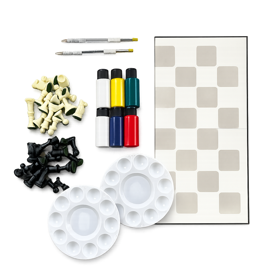Paint Your Own Chess Set